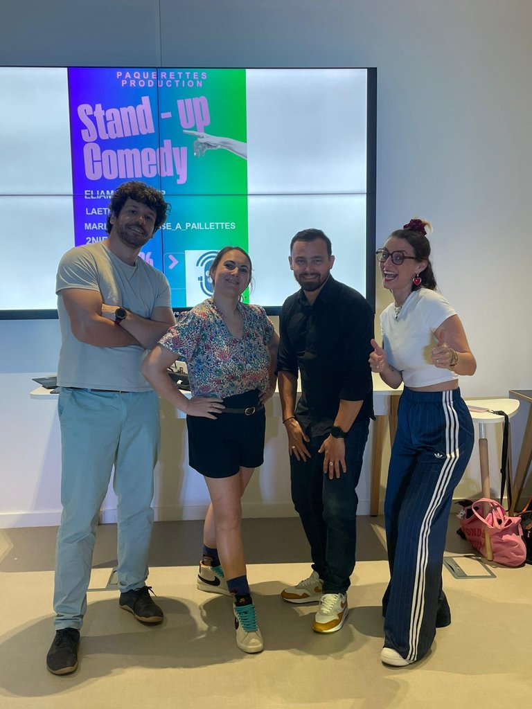 Intervention stand-up Pâquerettes Production au Campus SNCF